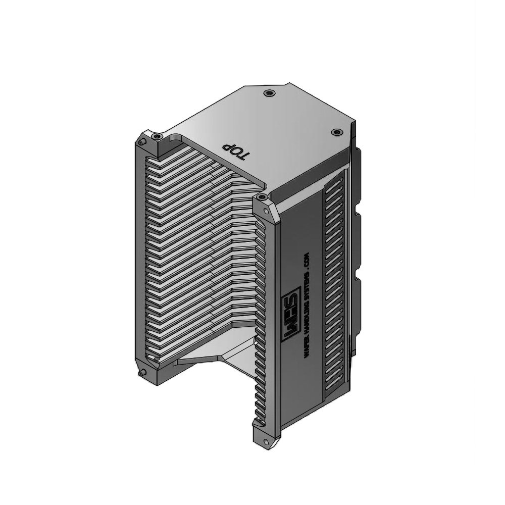 3" (76 mm) Aluminum electroless nickel wafer carrier | 25 slot 3" (76 mm) Aluminum electroless nickel wafer carrier | 25 slot