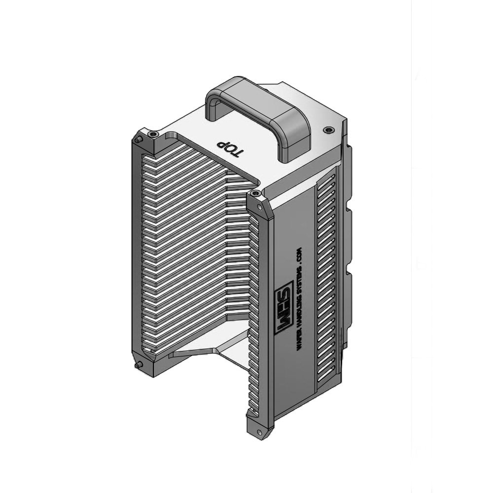 3" (76 mm) Aluminum electroless nickel wafer carrier | 25 slot End wall / H-bar | Handle | Flat | MOQ 5 3" (76 mm) Aluminum electroless nickel wafer carrier | 25 slot End wall / H-bar | Handle | Flat | MOQ 5