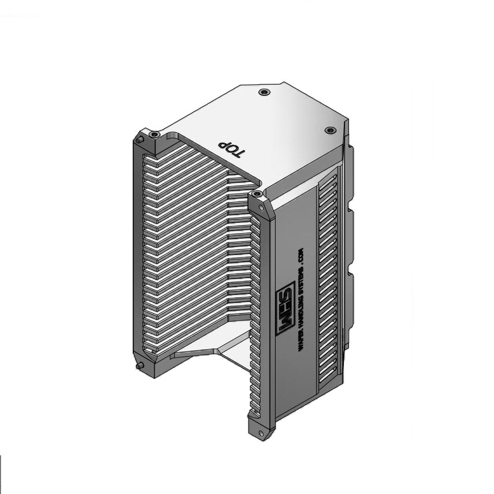 3" (76 mm) Aluminum electroless nickel wafer carrier | 25 slot End wall / H-bar | Flat | MOQ 5 3" (76 mm) Aluminum electroless nickel wafer carrier | 25 slot End wall / H-bar | Flat | MOQ 5