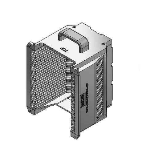 4" (100 mm) Aluminum electroless nickel cassette | 25 slot End wall/H-bar | Handle | Flat | MOQ5 4" (100 mm) Aluminum electroless nickel cassette | 25 slot End wall/H-bar | Handle | Flat | MOQ5