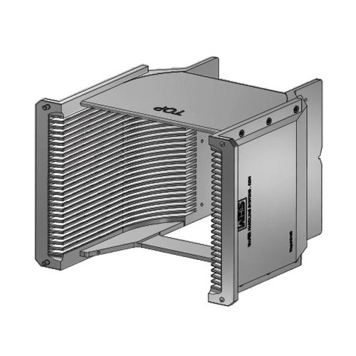 6" (150 mm) Aluminum electroless nickel cassette | 25 slot End wall/H-bar | Flat | MOQ5 6" (150 mm) Aluminum electroless nickel cassette | 25 slot End wall/H-bar | Flat | MOQ5