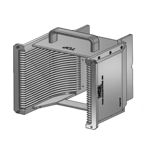6" (150 mm) Aluminum electroless nickel cassette | 25 slot End wall/H-bar | Handle | Flat | MOQ5 6" (150 mm) Aluminum electroless nickel cassette | 25 slot End wall/H-bar | Handle | Flat | MOQ5