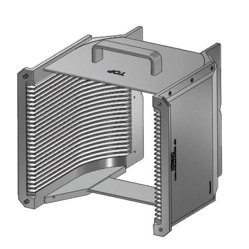 8" (200 mm) Aluminum electroless nickel cassette | 25 slot End wall/H-bar | Handle | Flat | MOQ5 8" (200 mm) Aluminum electroless nickel cassette | 25 slot End wall/H-bar | Handle | Flat | MOQ5