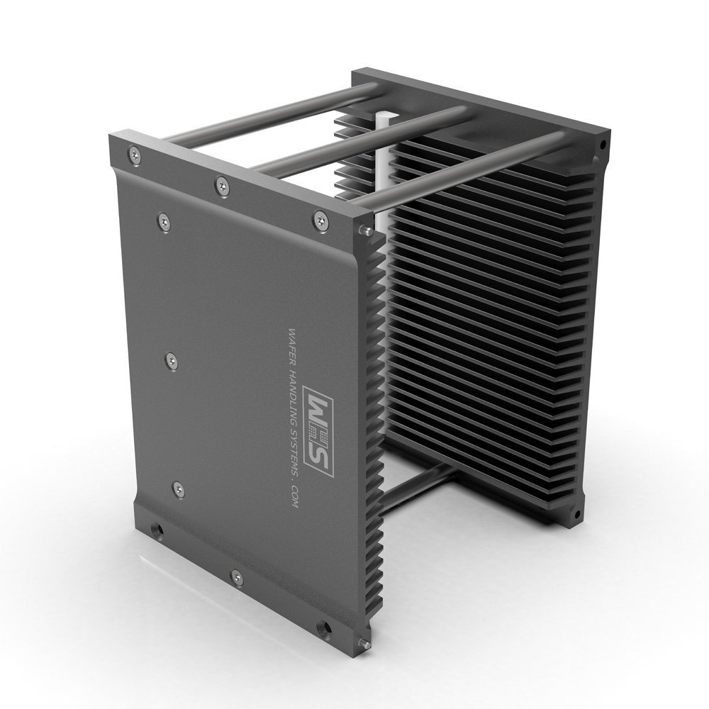 Legacy wafer cassette, aluminum (coated), 25 slot, slot-shape angular (WHS-M2) 100 mm (4”) Legacy wafer cassette, aluminum (coated), 25 slot, slot-shape angular (WHS-M2) 100 mm (4”)
