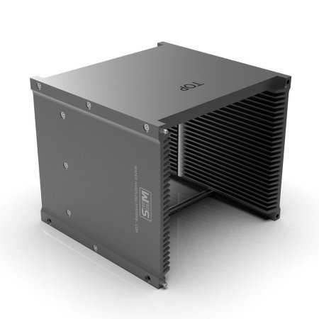 Legacy wafer carrier, aluminum (coated) top plate, 25 slot, slot-shape angular (WHS-M2) 150 mm (6&rdquo;)