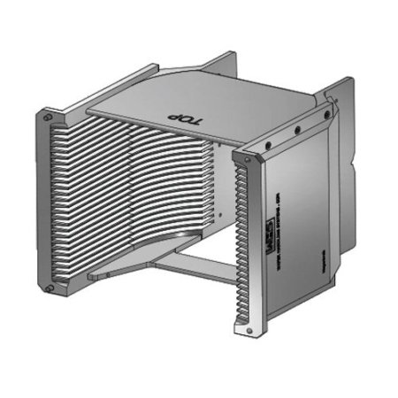 6" (150 mm) Aluminum electroless nickel cassette | 25 slot End wall/H-bar | Angular | MOQ5 6" (150 mm) Aluminum electroless nickel cassette | 25 slot End wall/H-bar | Angular | MOQ5
