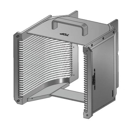 8" (200 mm) Aluminum electroless nickel cassette | 25 slot 8" (200 mm) Aluminum electroless nickel cassette | 25 slot